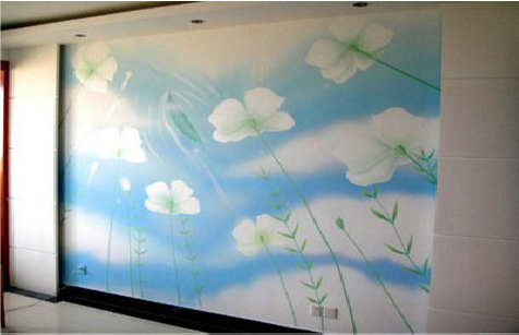 民权画墙绘怎么画好白云的蓬松感？