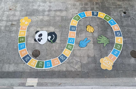 民权地面游戏彩绘