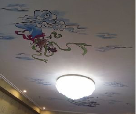 民权如何快速绘制天花板上的手绘墙？